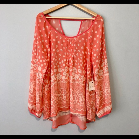 Anthropologie Tops - blu pepper Anthropologie hi low shirt size L NWT